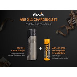 FENIX  ARE-X11 18650 SET PUNJAČ+BATERIJA 3500mAh